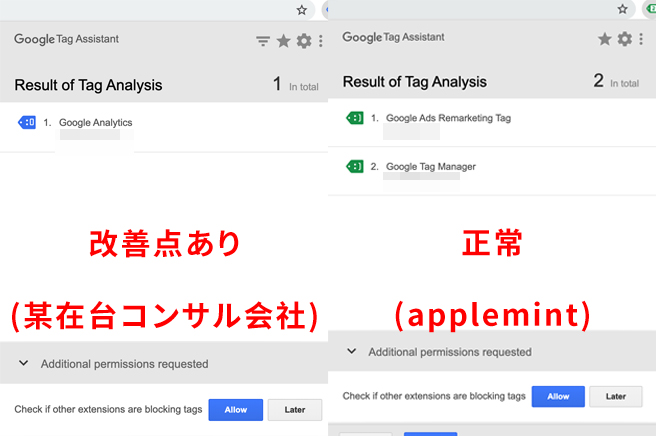 タグアシスタント