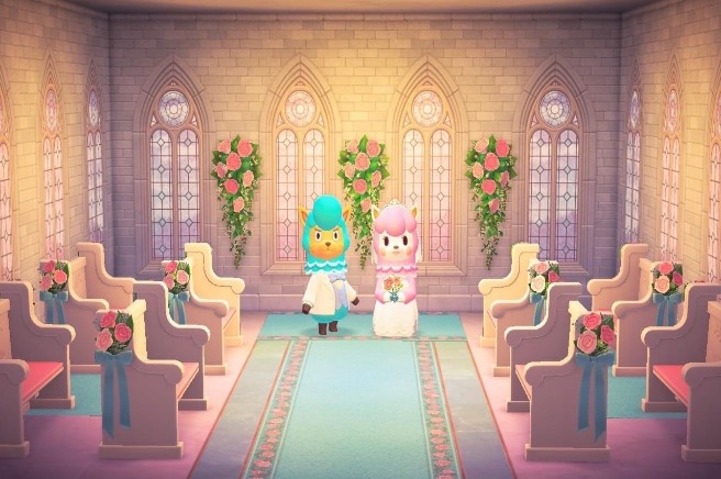 digital marketing vs animal crossing: June wedding season event