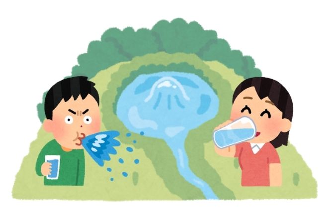 綺麗な水と汚い水