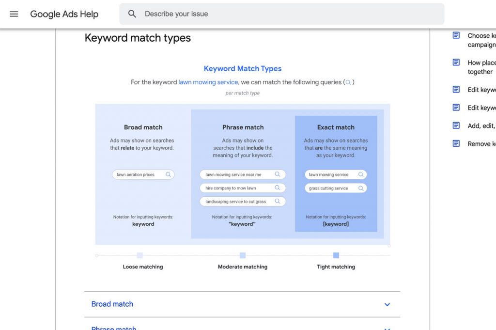keyword match type in 【2021】Key to Google Search Ads success for BtoB companies in Taiwan