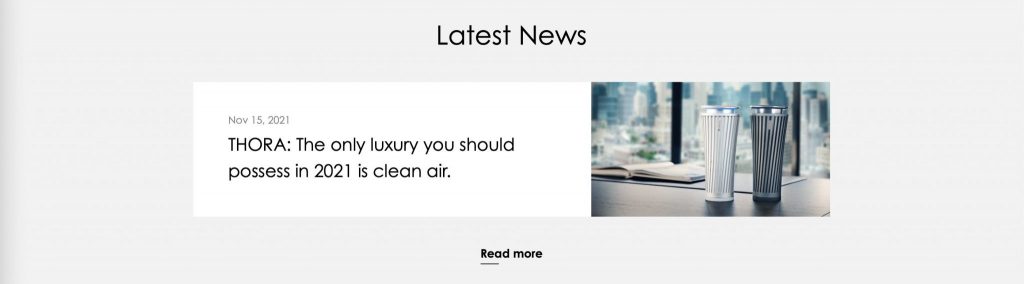 THORA ウェブサイト Latest News