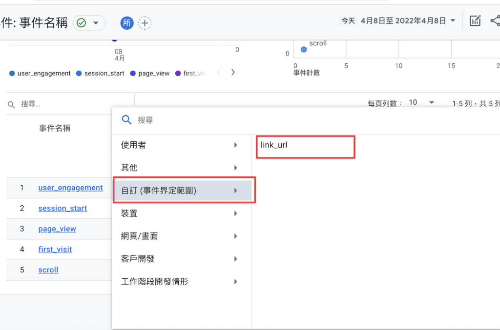 ga4 custom dimension 3 in [GA4] 設定 Google Analytics 4 的事件追蹤